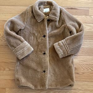 Zara Kids Plush Coat - Brown size 12-13
